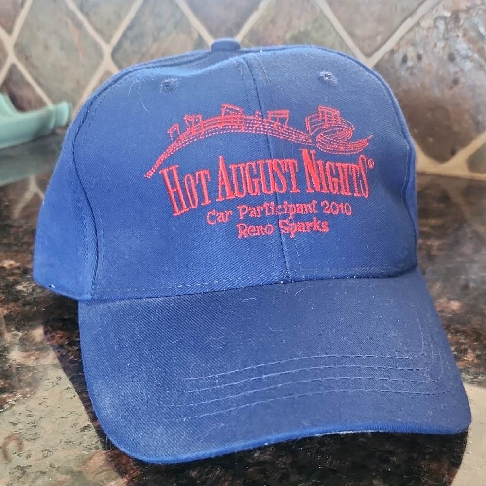 Hot August Nights Blue Classic Car Participant  Cap 2010